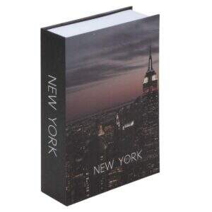 COFRE CAMUFLADO EM FORMATO DE LIVRO NEW YORK 24CM