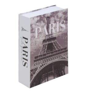 COFRE CAMUFLADO EM FORMATO DE LIVRO PARIS 24CM