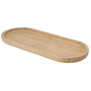 BANDEJA OVAL BAMBU  33CM
