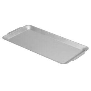 BANDEJA RETANGULAR DE SERVIR CLASSIC EM INOX FOSCO 32X16CM