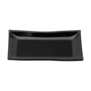 TRAVESSA DE MELAMINA RETANGULAR PRETA 25CM