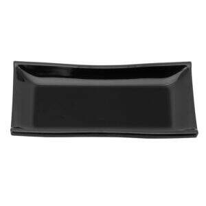TRAVESSA DE MELAMINA RETANGULAR PRETA 30CM