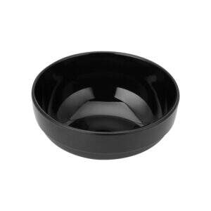 TIGELA DE MELAMINA PRETA COM BORDA 13,9CM