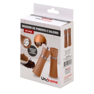 Alternative view of MOEDOR DE PIMENTA E SALEIRO KIT 2PCS 13 E 12CM