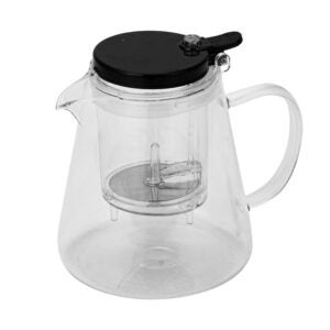 CHALEIRA DE VIDRO COM INFUSOR TAMPA PRESS 750ML