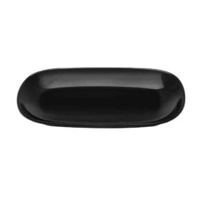 TRAVESSA DE MELAMINA RETANGULAR PRETA BOR. ARREDONDADA 25CM