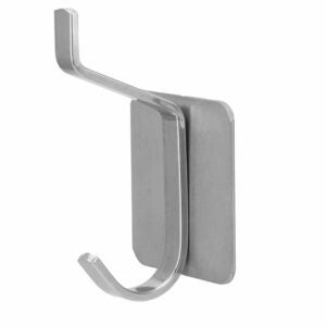 GANCHO DUPLO ADESIVO PAREDE INOX LINHA UNY FIX