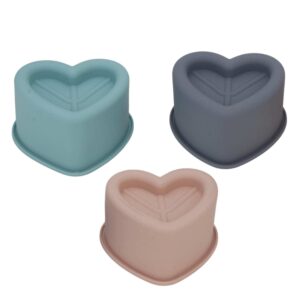 FORMA DE SILICONE CORACAO PARA MINI CAKES/SOBREMESAS 500MLS