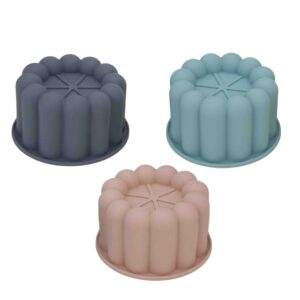 FORMA DE SILICONE REDONDA PARA MINI CAKES/SOBREMESAS 550MLS
