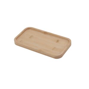 BANDEJA RETANGULAR DE BAMBU PARA SERVIR E ORGANIZAR 21CM