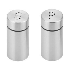 KIT DE SALEIRO E PIMENTEIRO DE INOX