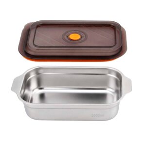 POTE INOX HERMETICO COM TAMPA E VALVULA  MULTIUSO 1000MLS