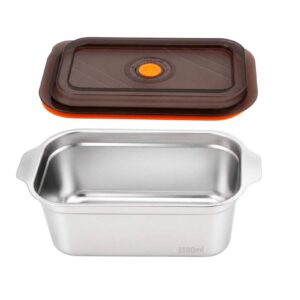 POTE INOX HERMETICO COM TAMPA E VALVULA  MULTIUSO. 1500MLS