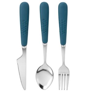 Alternative view of KIT ESTOJO + 3 PCS COLHER, GARFO E FACA INOX E PLASTICO